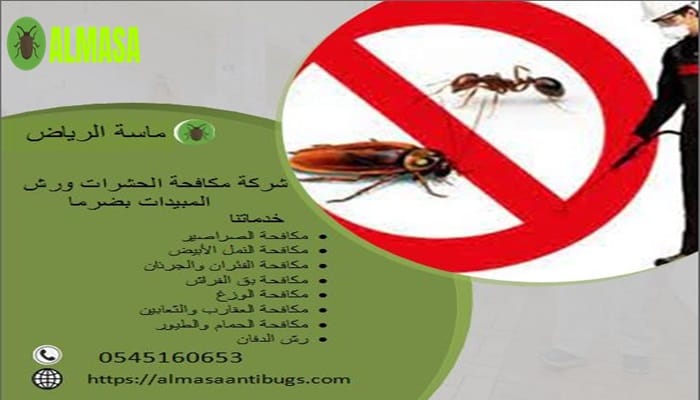 شركة مكافحة حشرات ورش مبيدات بضرما 0545160653