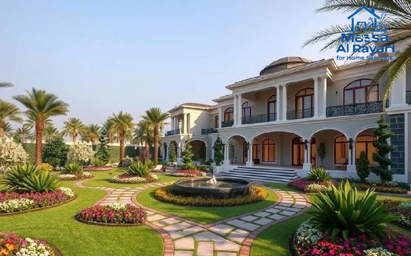 صورة فيلا فاخرة مع حديقة