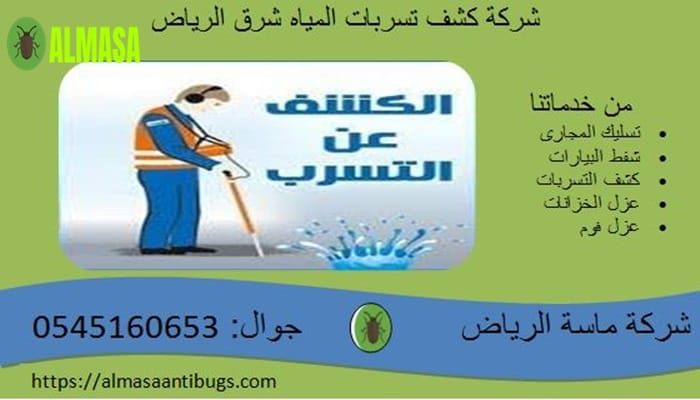 شركة كشف تسربات المياه شرق الرياض | 0545160653 شركة كشف تسربات المياه شرق الرياض | 0545160653