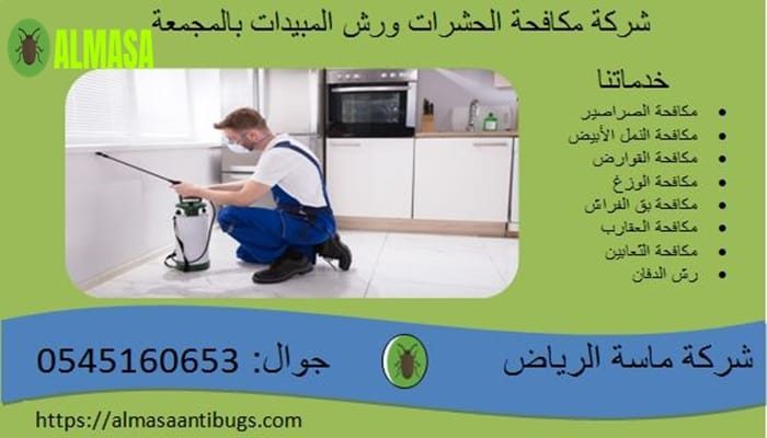 شركة مكافحة حشرات ورش مبيدات بالمجمعة