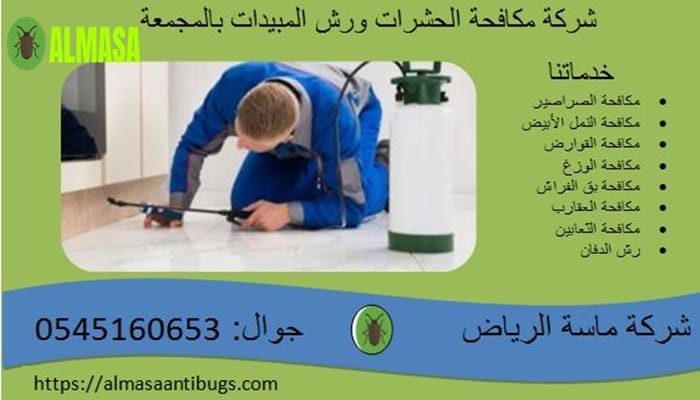 شركة مكافحة حشرات ورش مبيدات بالمجمعة