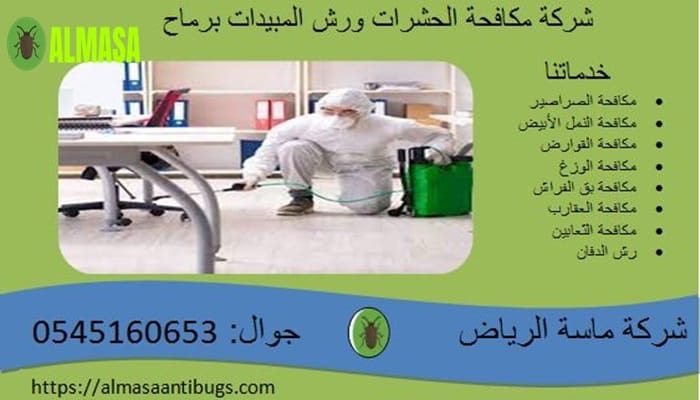 شركة مكافحة حشرات برماح 0545160653 شركة مكافحة حشرات برماح 0545160653